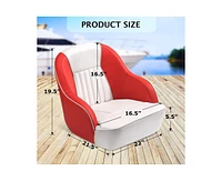 gaomon Pontoon Boat Seat,Captain Bucket Seat With Thickened Sponge Padding,Boat Captains Chairs,Fishing Boat Seats, Boat Bucket Seat for Fishing Boat,