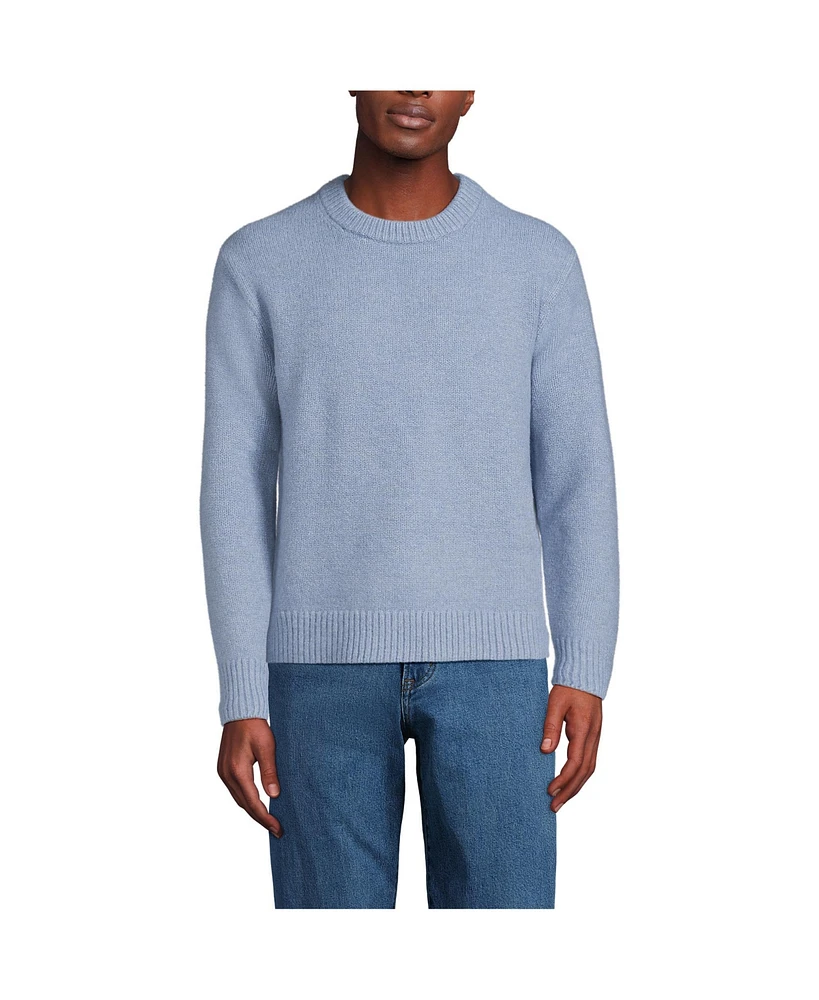 Lands' End Men's Long Sleeve Ultra Soft Oversized Crewneck Sweater