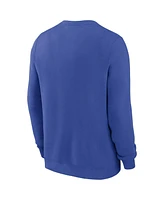 Nike Men's Royal Kentucky Wildcats Legacy Classic Tackle Twill Embroidered Arch Over Logo Pullover Sweatshirt