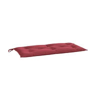 vidaXL Garden Bench Cushion Wine Red 39.4"x19.7"x2.8" Oxford Fabric