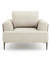 Furniture of America 44" Orlandi Chenille Arm Chair with Extendable Backrest