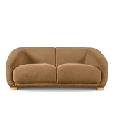 Furniture of America 68" Waxley Chenille 2-Seater Slope Arm Loveseat
