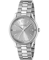 Gucci Women's Swiss G-Timeless Stainless Steel Bracelet Watch 38mm