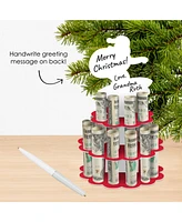 Big Dot of Happiness Assorted Merry Christmas - Diy Holiday Money Holder Gift - Cash Cake - Set of 3