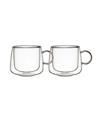 Villeroy & Boch Artesano Hot Cold Beverages Large Insulated Coffee Glass, Set of 2