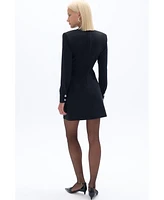 Nocturne Women's Shoulder Pad Mini Dress