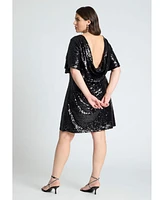 Eloquii Plus Tee Sequin Mini Dress