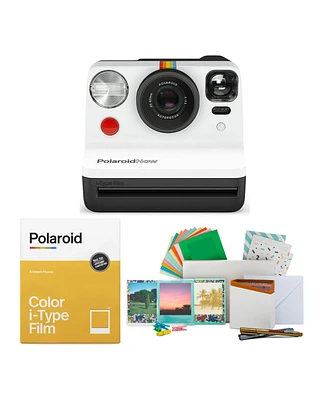 Polaroid Originals Now i-Type Instant Film Camera (Black and White) Bundle