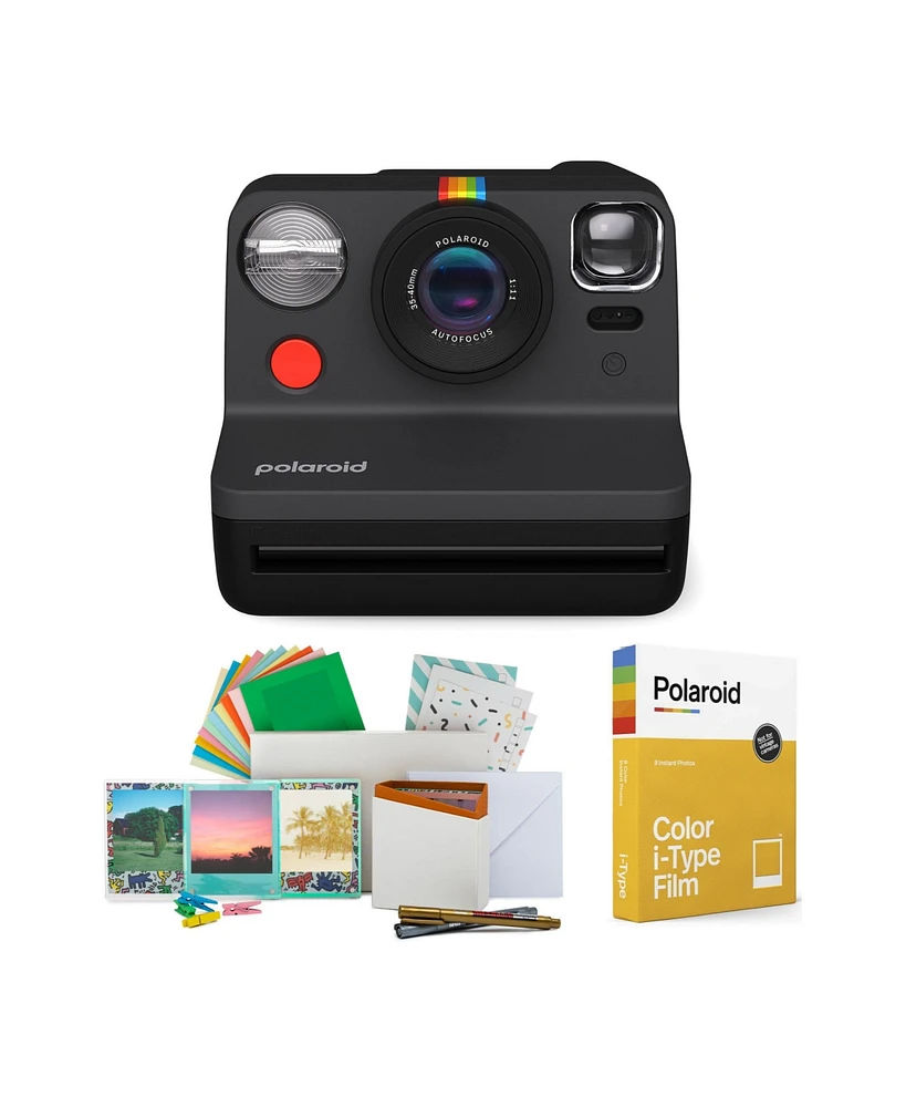 Polaroid Now Instant Camera Generation 2 (Black) w/Color Instant Film Bundle