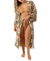 O'Neill Women's Jackey Printed Kimono Swim Cover-Up