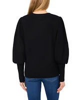 CeCe Women's Ribbon Bow Crew Neck Sweater