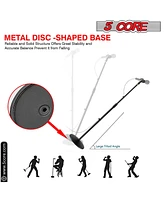 5 Core Mic Stand Pair Round Base Height Adjustable Universal Microphone Mount Stands - Ms Rbl 2PCS