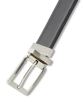 Perry Ellis Portfolio Men's Silver-Tone Reversible Belt