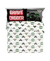 Sunny Side Up Monster Jam Grave Digger Twin Sheet Set