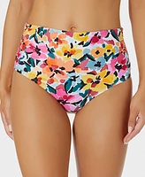 Anne Cole Women's High-Waisted Floral Bikini Bottoms