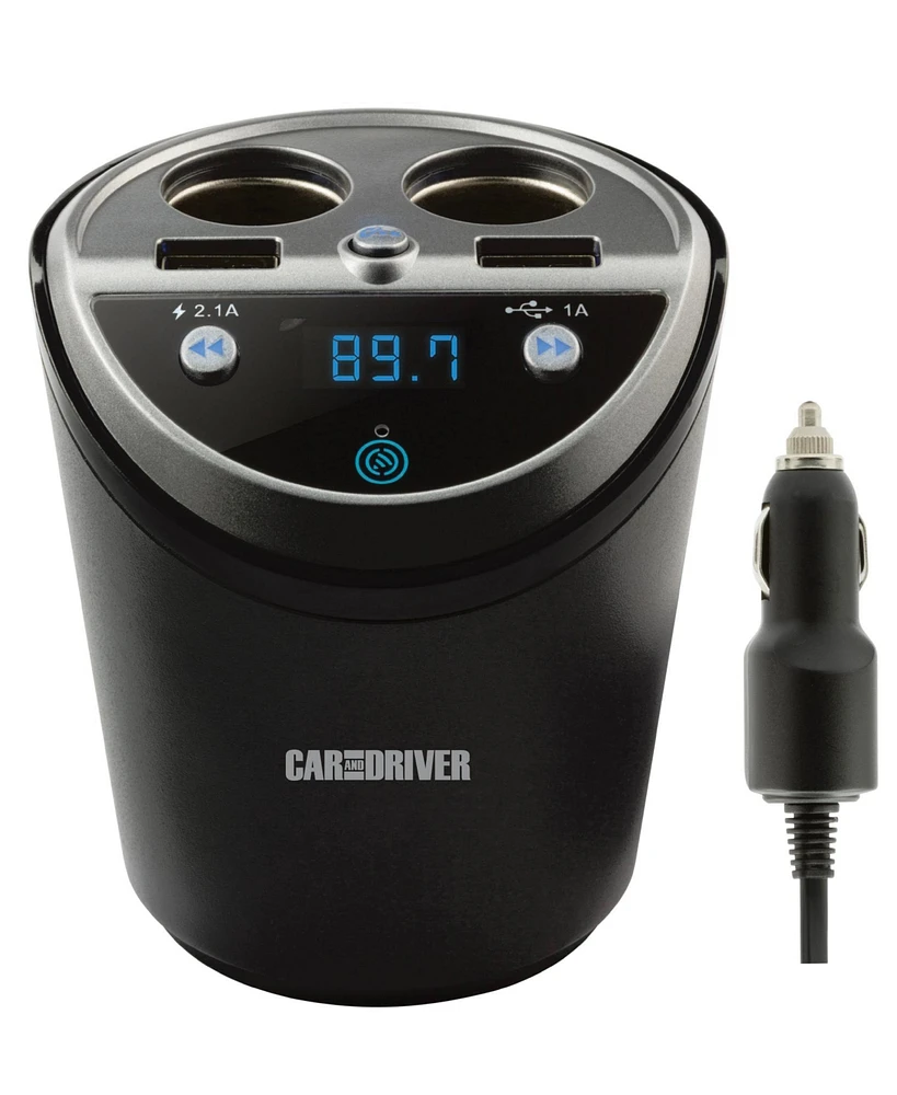 Car and Driver Bluetooth Fm Transmitter Power Station