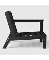 WestinTrends Outdoor Patio Hdpe Right Arm Facing Sectional Corner Club Chair with Patio Cushions