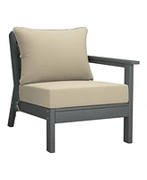 WestinTrends Outdoor Patio Hdpe Sectional Sofa with Cushions