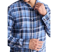 Men's Saroz Cotton Plaid Button-Up Shirt