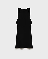 Mango Women's Open-Back Knitted Dress