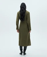 Mango Women's Wrap Shirt Dress