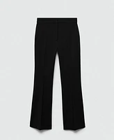 Mango Women's Flared Flowing Pants