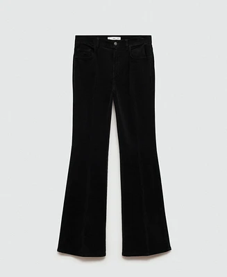 Mango Women's Violeta Flared Corduroy Jeans