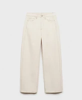 Mango Women's High-Waist Balloon Jeans