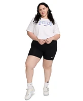 Nike Sportswear Plus Loose-Fit Short-Sleeve Cropped T-Shirt