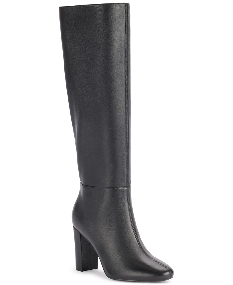 Karl Lagerfeld Paris Women's Vani Almond toe Heeled Boots