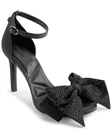 Karl Lagerfeld Paris Women's Kenz Bow Ankle Strap Dress Sandals