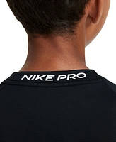 Nike Big Boys Pro Warm Dri-fit Long-Sleeve Training Top