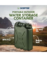 Scepter Bpa Durable 5 Gallon 20 Liter Portable Water Storage Container, Green