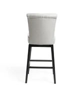 The Pop Home Swivel Counter Stool (1PK), Stylish Upholstered Chair for Kitchen,Home Bar,or Living Room-The Pop Home