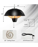 Gouun 1500W Electric Patio Heater with IPX4 Waterproof