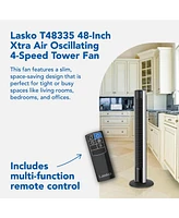 Lasko XtraAir 48 In. Tower Home Fan Air Ionizer with Remote Control (2 Pack)