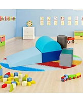 Gouun 6 Piece Climb Crawl Play Set Indoor Kids Toddler
