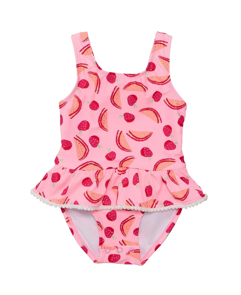 Snapper Rock Little Girls Berry Sweet Skirt Swimsuit