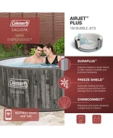 Bestway Coleman Napa AirJet Inflatable Hot Tub with EnergySense Cover, Brown