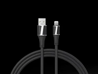 Brookstone Leather Tipped 6 Foot Mfi Certified Sync and Charge Lightning Cable