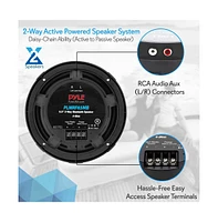 Pyle 6.5'' Waterproof Bluetooth Marine Speakers with Rf Streaming, 600W