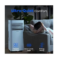 SereneLife Portable Air Conditioner, 8000 Btu, Dehumidifier & Fan Modes