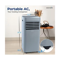 SereneLife Portable Air Conditioner, 8000 Btu, Dehumidifier & Fan Modes