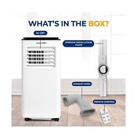 SereneLife Portable Air Conditioner, 8000 Btu, Dehumidifier & Fan Modes