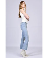 Black Orchid Denim Women's Angelina Patch Pocket Crop Flare Jean