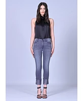 Black Orchid Denim Women's Hailee Cuffed Skinny