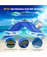 Gouun 2-in-1 4 Person Instant Pop-up Waterproof Camping Tent