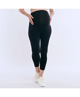 Women's Basic Secret Fit Belly Maternity Crop Leggings - Motherhood