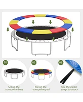 Gouun 12 Feet Waterproof and Tear-Resistant Universal Trampoline Safety Pad Spring Cover