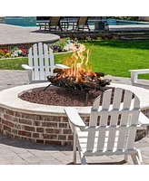 Gouun 31 Inch Fireplace Grate for Outdoor Fire Pit-l